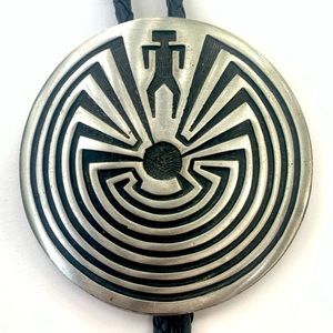 Man In The Maze Bolo Tie